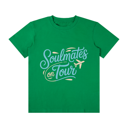 Soulmates on Tour Classic Tee in Fern Green, unisex streetwear
