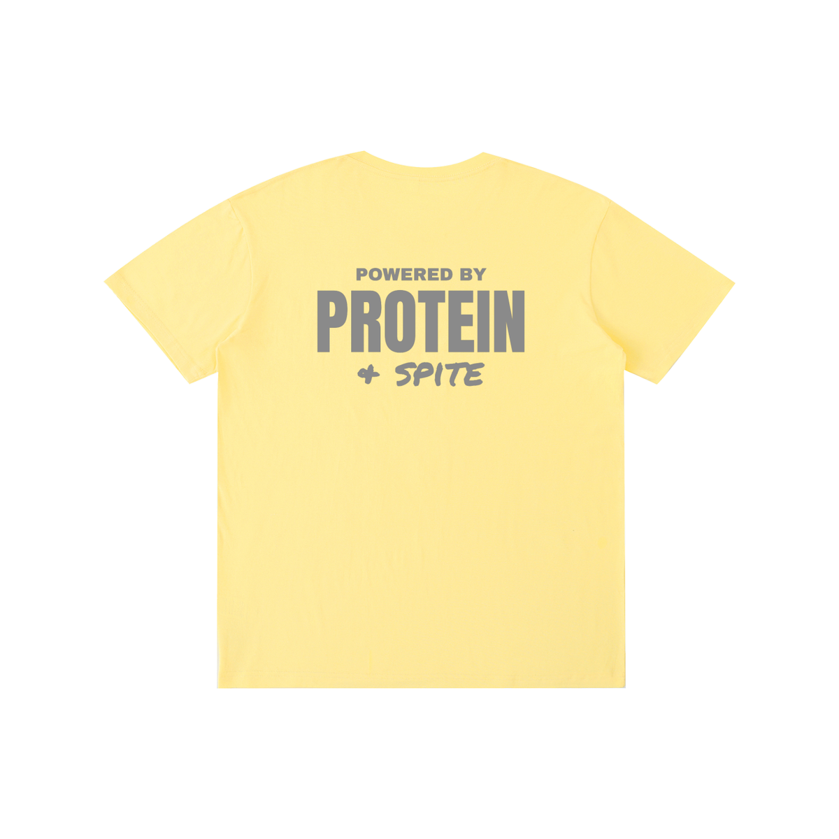 Powered by Protein & Spite funny gym t-shirt, unisex, view 8