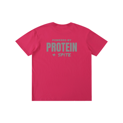Powered by Protein & Spite funny gym t-shirt, unisex, view 14