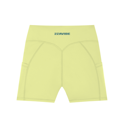 Women's High-Waisted Pocket Biker Shorts