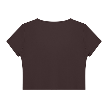 Stride Square-Neck Crop Tee, women's activewear, view 4