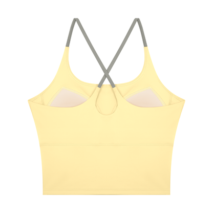 Block Lined Crop Tank, women's activewear, view 6
