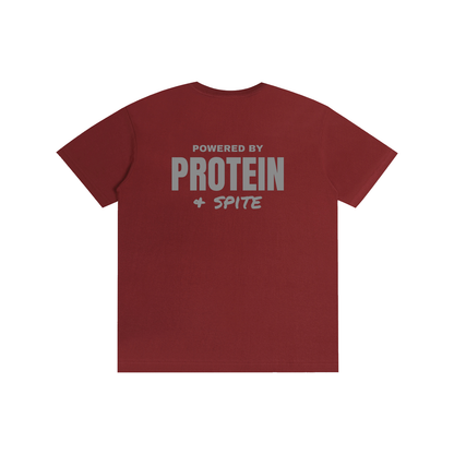 Powered by Protein & Spite funny gym t-shirt, unisex, view 15