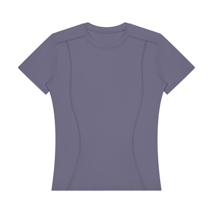 Stride Fitted Training Tee, women's activewear, view 12