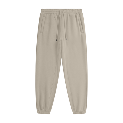 Essential Heavyweight Fleece Joggers in Gray Apricot, unisex streetwear