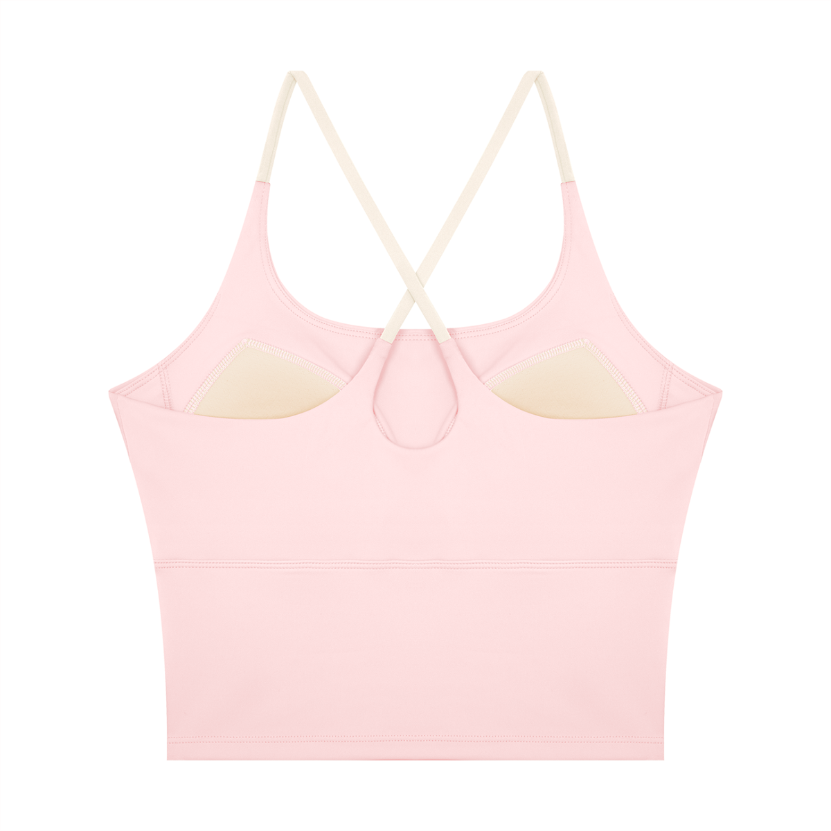 Block Lined Crop Tank, women's activewear, view 3