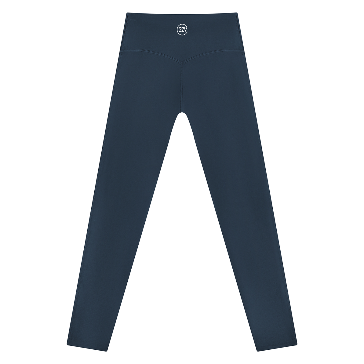 Stride Side-Stripe Leggings in Navy Blue with White, women's activewear