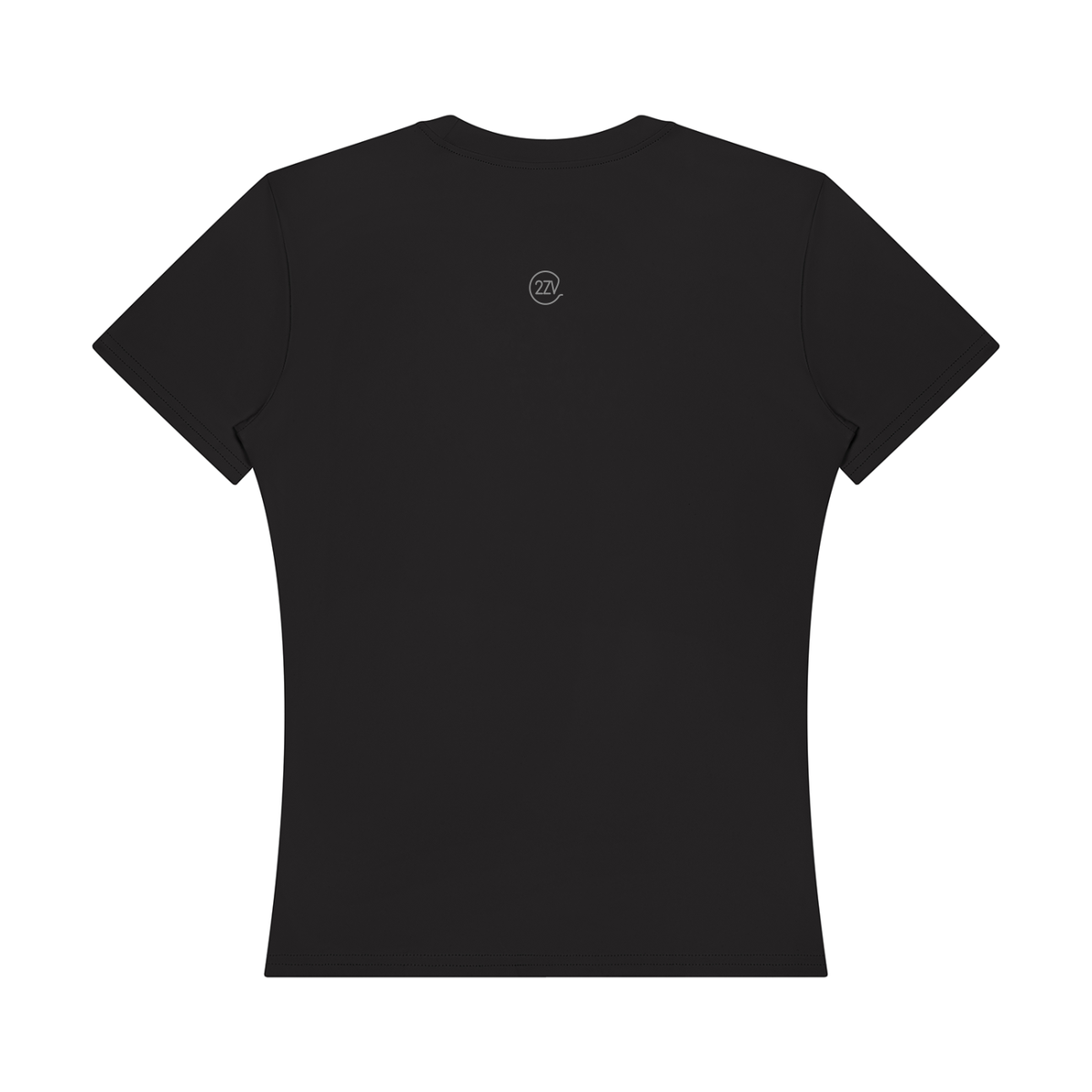Stride Fitted Training Tee in Black, women's activewear