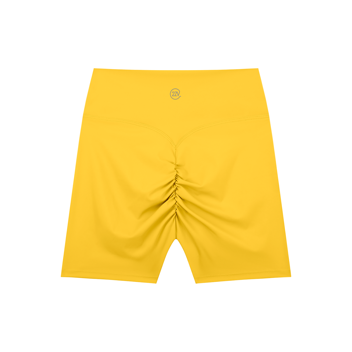 Tandem Strappy Biker Shorts in Yellow, women's activewear