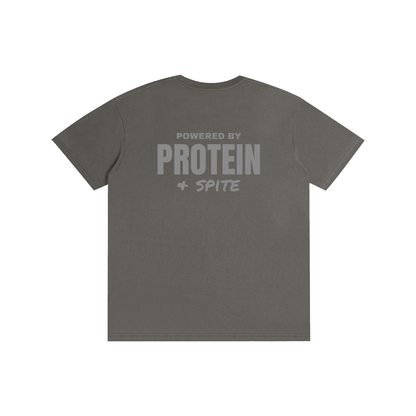 Powered by Protein & Spite funny gym t-shirt, unisex, view 9