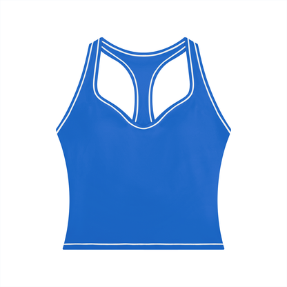 Stride Topstitch Crop Tank, women's activewear, view 4
