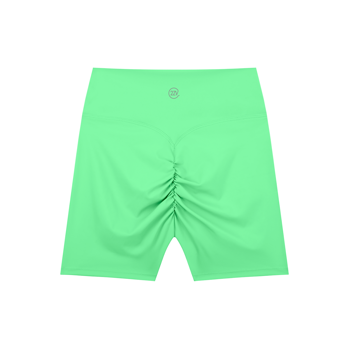 Tandem Strappy Biker Shorts in Green, women's activewear