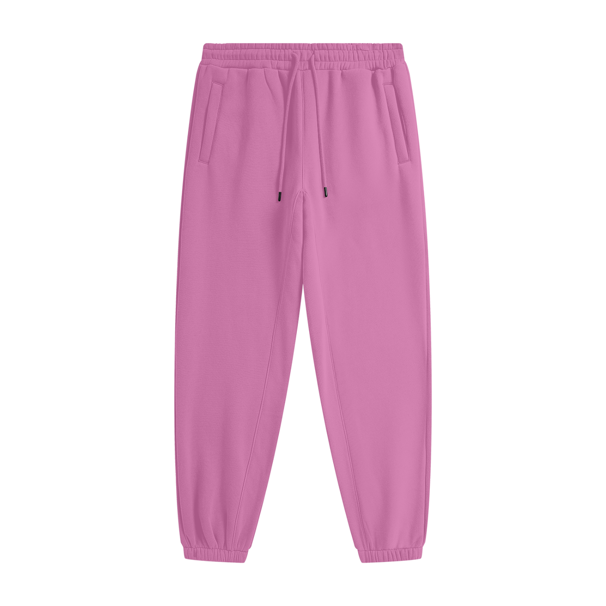 Essential Heavyweight Fleece Joggers in Rose Pink, unisex streetwear