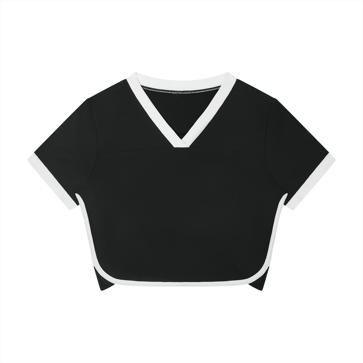Stride V-Neck Ringer Tee, women's activewear, view 2