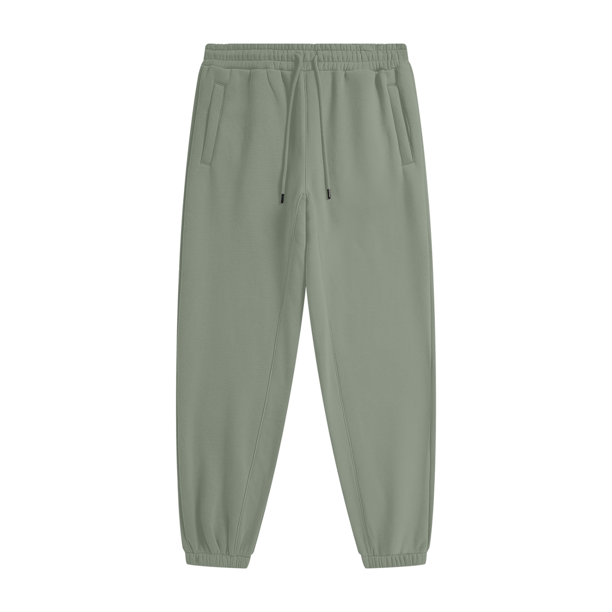 Essential Heavyweight Fleece Joggers in Grayish Green, unisex streetwear