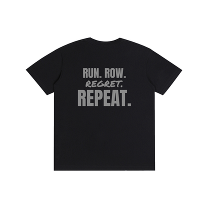 Run Row Regret Repeat funny gym t-shirt, unisex, view 2