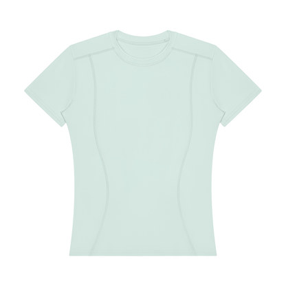 Stride Fitted Training Tee, women's activewear, view 7