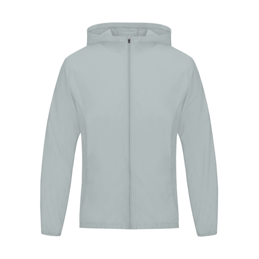 Recover Lightweight Zip Hoodie in Light Gray, unisex activewear