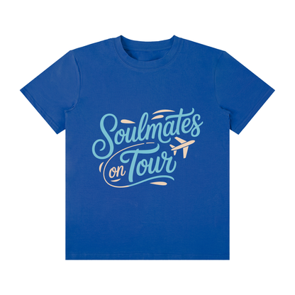 Soulmates on Tour Classic Tee in Lapis Blue, unisex streetwear