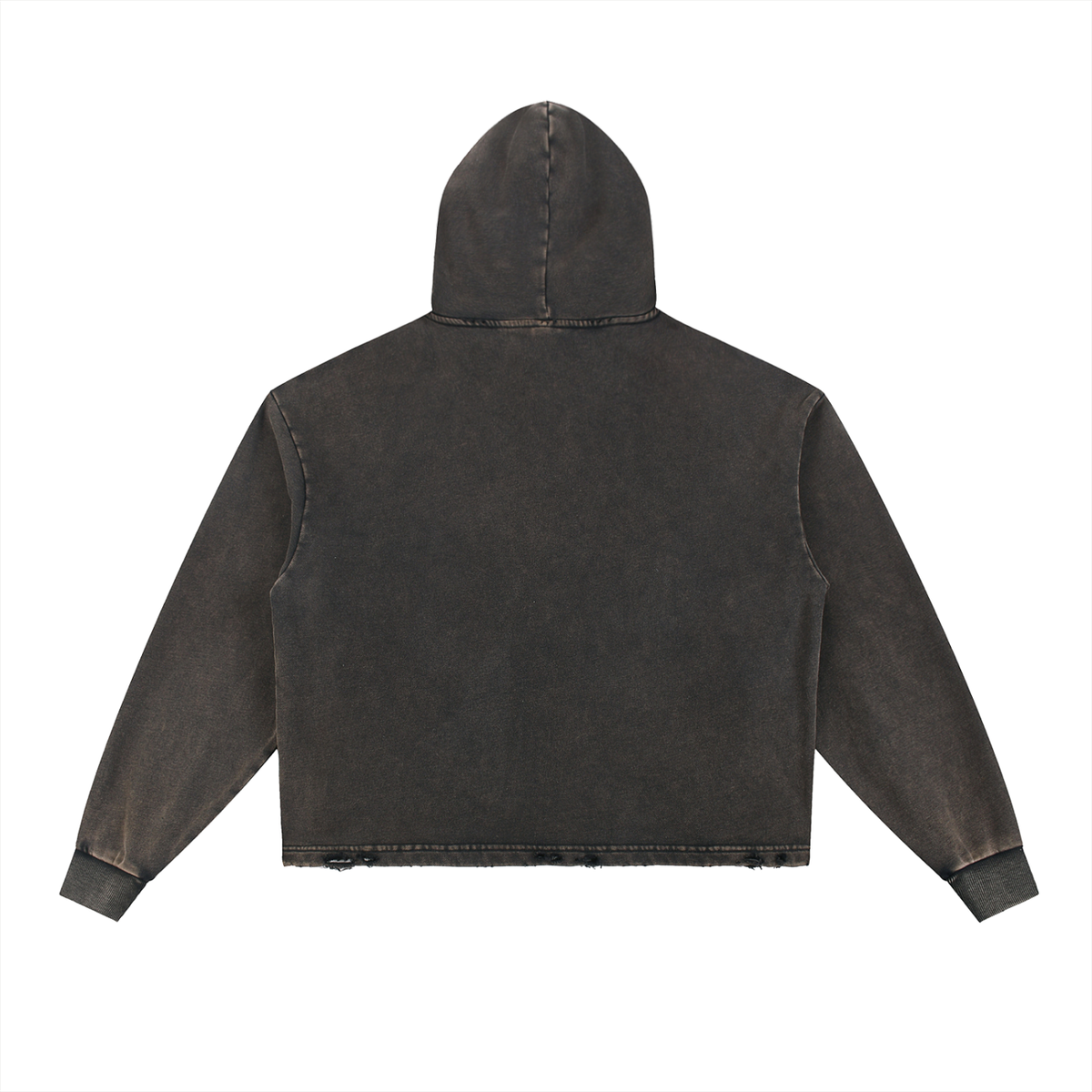 Essential Raw Seam Vintage Wash Hoodie, unisex streetwear