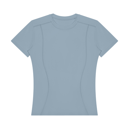 Stride Fitted Training Tee, women's activewear, view 2
