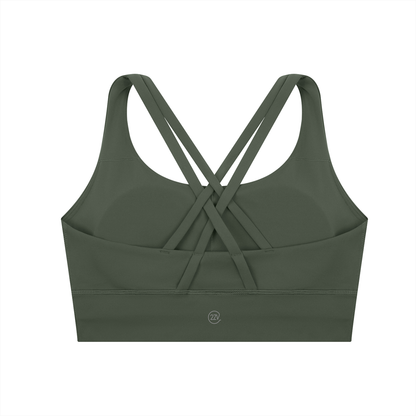 Tandem Strappy Longline Sports Bra, women's activewear, view 7