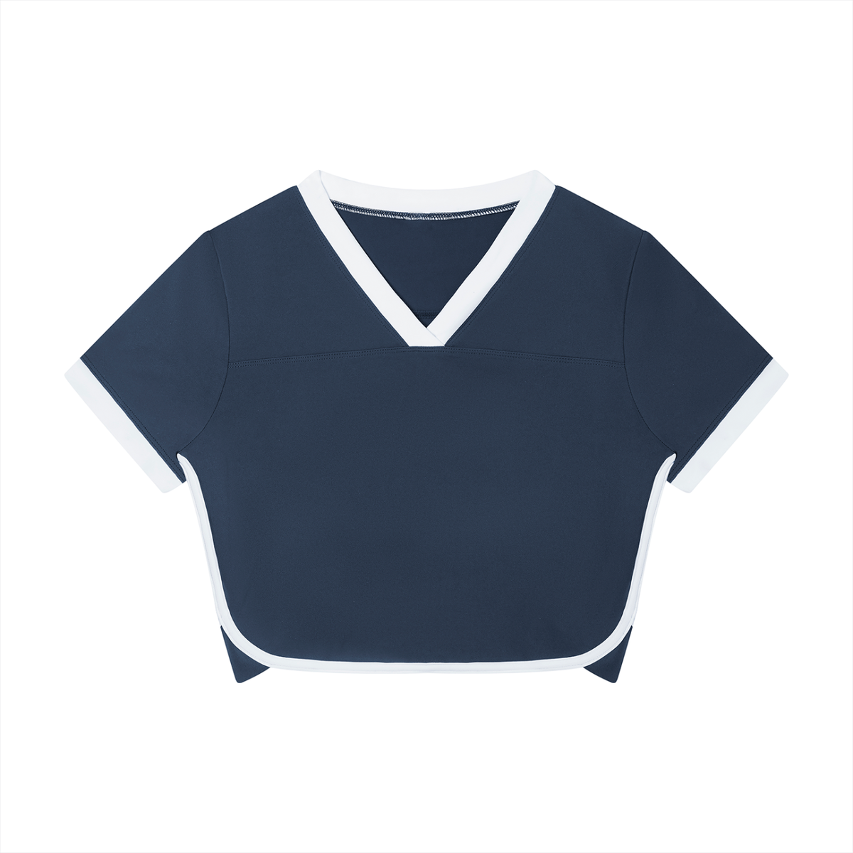 Stride V-Neck Ringer Tee, women's activewear