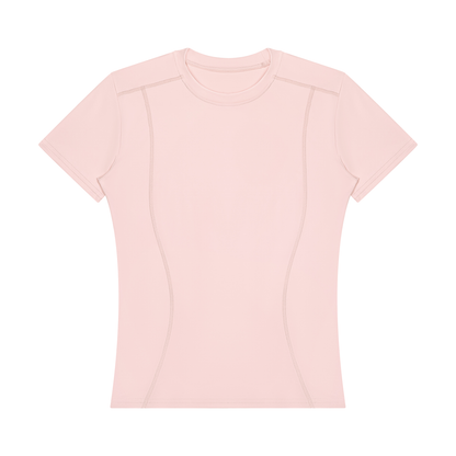 Stride Fitted Training Tee, women's activewear, view 6