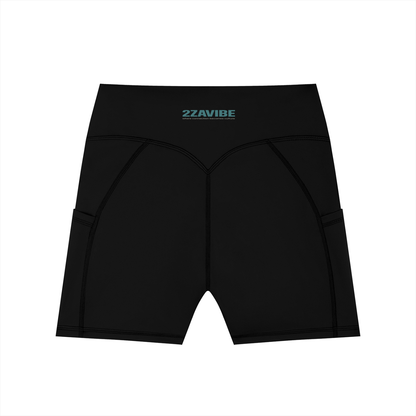 Women's High-Waisted Pocket Biker Shorts