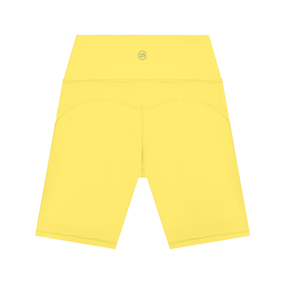 Tandem Pocket Shorts in Lemon Yellow, women's activewear